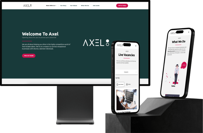 Webflow CMS website optimisation and maintenance with graphic design.