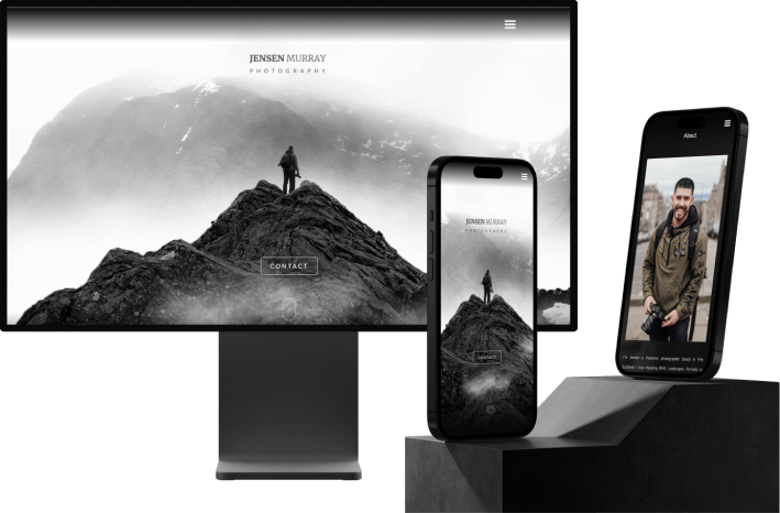 Custom Portfolio SEO website with animated interactive Landing page design.