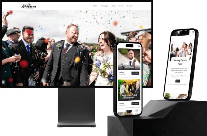 Modern website for client Davies Media